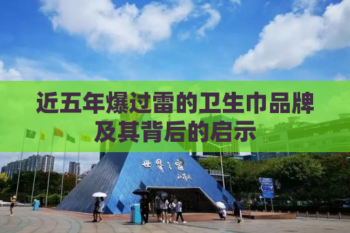 近五年爆过雷的卫生巾品牌及其背后的启示
